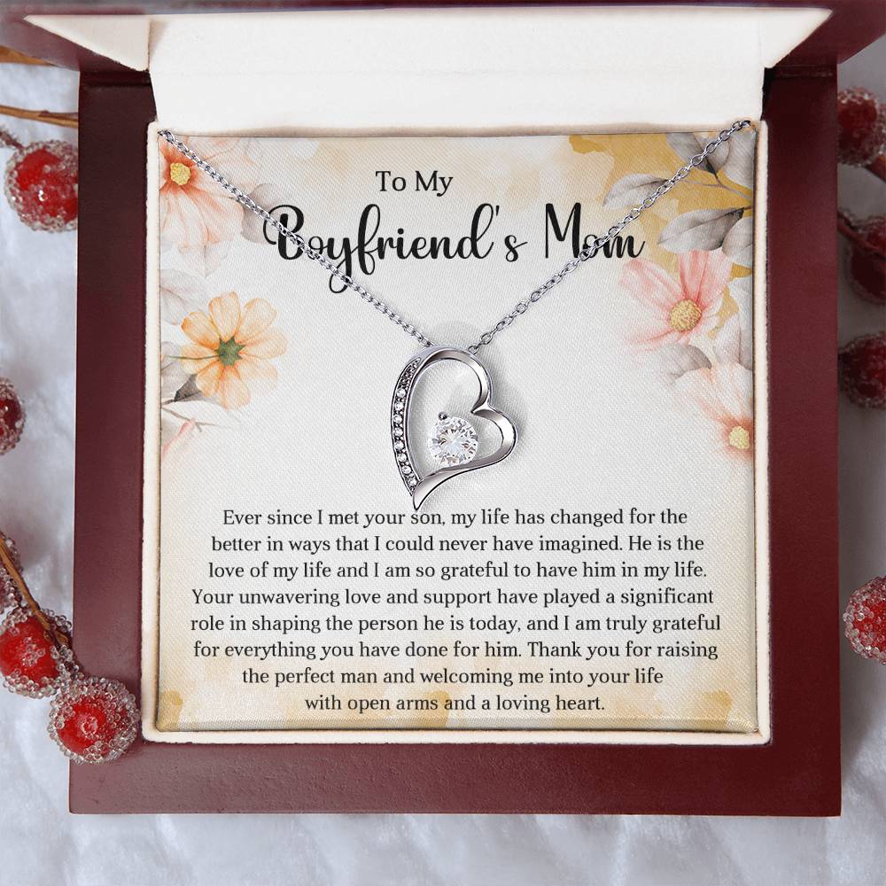 TO MY BOYFRIEND'S MOM - HAPPY MOTHER'S DAY - FOREVER LOVE NECKLACE