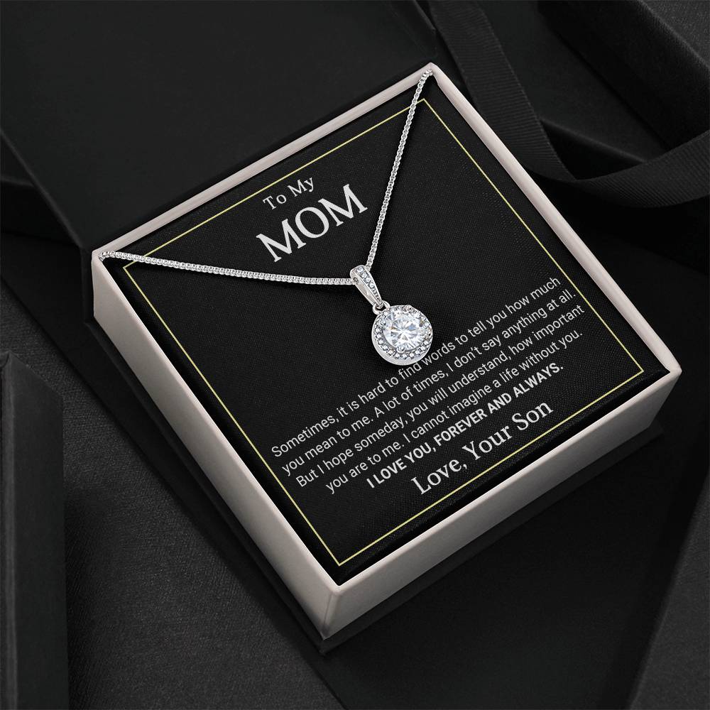 TO MY MOM - MOTHER'S DAY BEST GIFT FOR MOM - ETERNAL HOPE NECKLACE