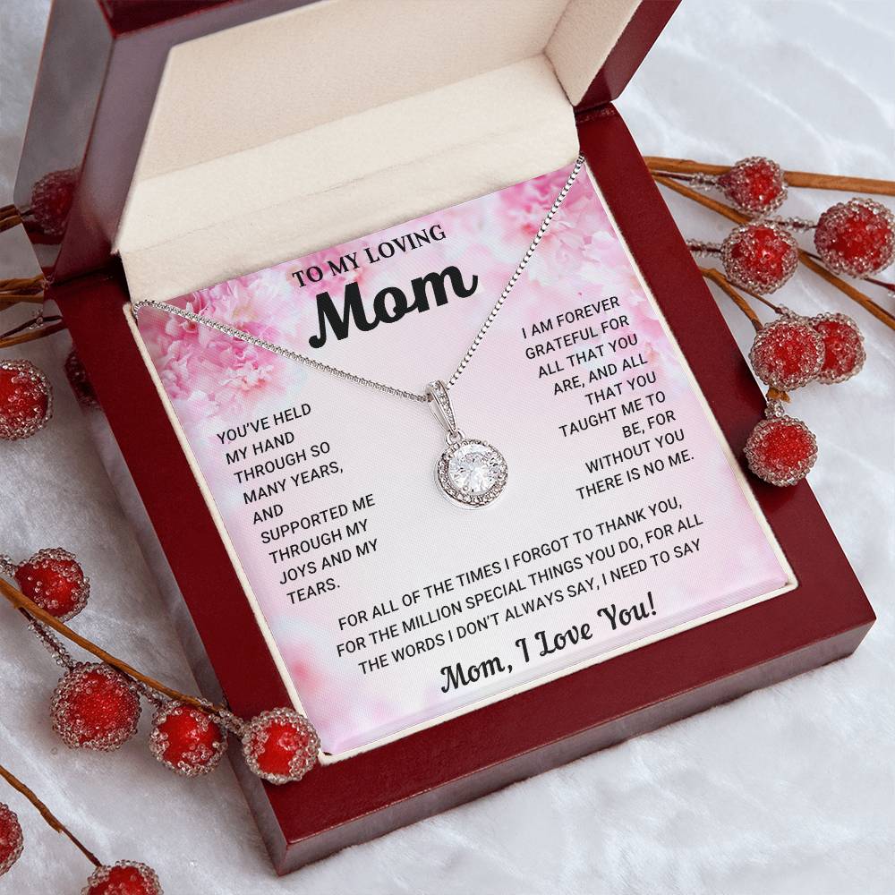 TO MY LOVING MOM - MOTHER'S DAY BEST GIFT FOR MOM - ETERNAL HOPE NECKLACE