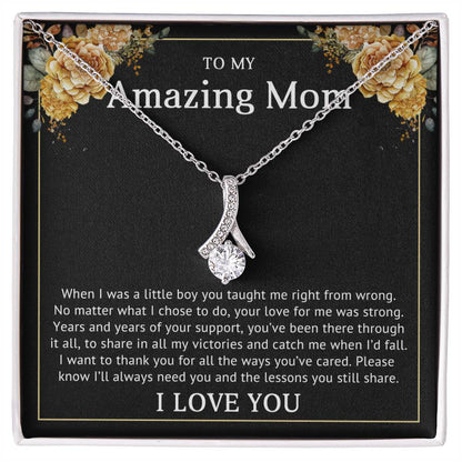 TO MY AMAZING MOM - BEST GIFT FOR MOM - ALLURING BEAUTY NECKLACE