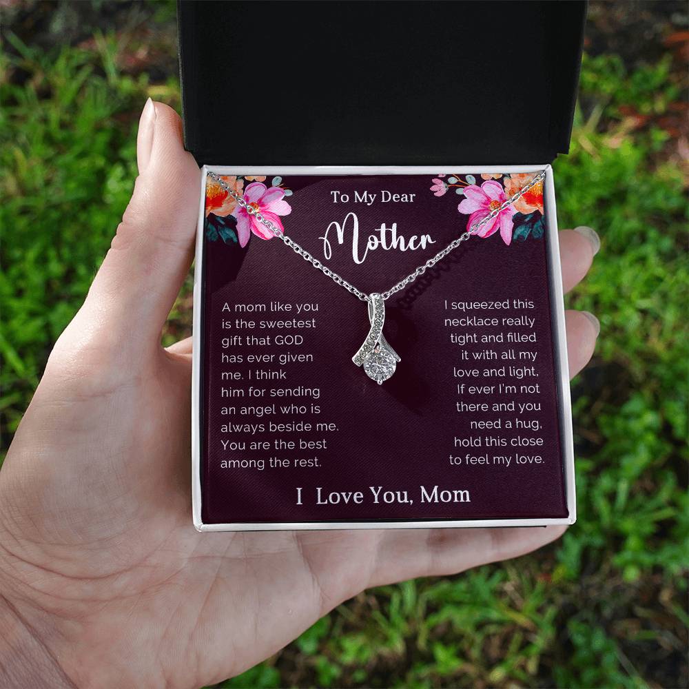 TO MY DEAR MOTHER - MOTHER'S DAY BEST GIFT FOR MOTHER - ALLURING BEAUTY NECKLACE