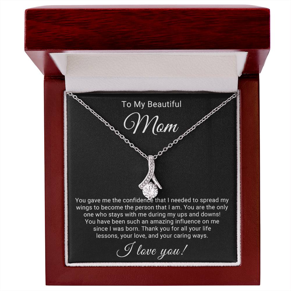 TO MY BEAUTIFUL MOM - HAPPY MOTHER'S DAY - ALLURING BEAUTY NECKLACE