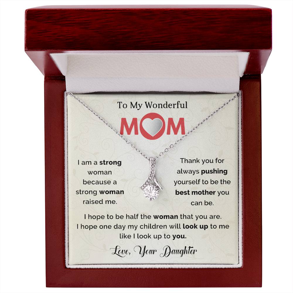 TO MY WONDERFUL MOM - MOTHER'S DAY BEST GIFT FOR MOM - ALLURING BEAUTY NECKLACE