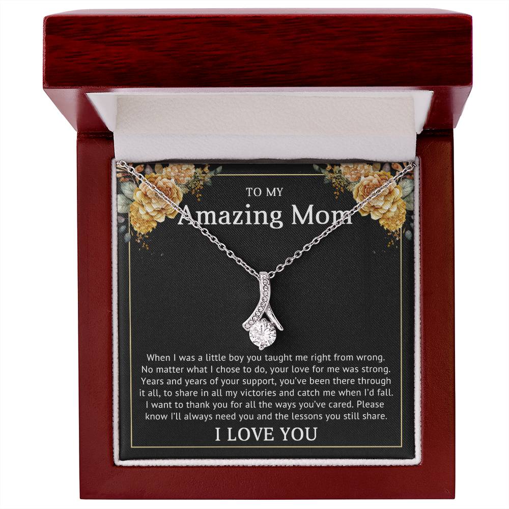 TO MY AMAZING MOM - BEST GIFT FOR MOM - ALLURING BEAUTY NECKLACE