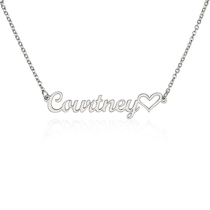 Collar Personalizado con Nombre en Forma de Corazón