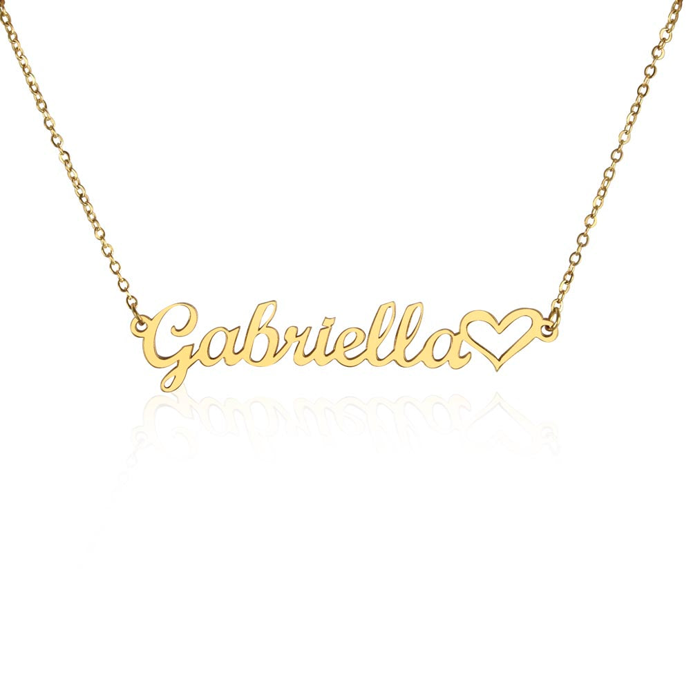 Collar Personalizado con Nombre en Forma de Corazón