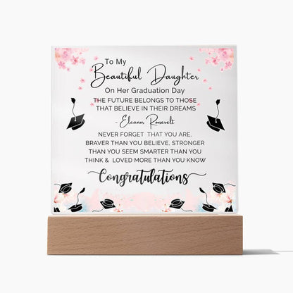 Perfect Graduation Gift - Congratulations - Acrylic Square Plaque