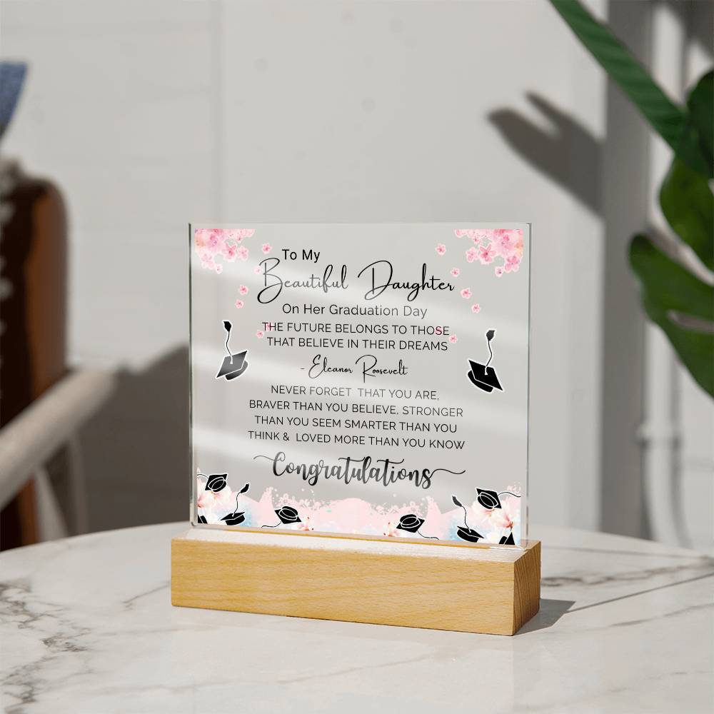 Perfect Graduation Gift - Congratulations - Acrylic Square Plaque