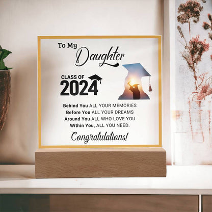 Perfect Graduation Gift - Congratulations - Acrylic Square Plaque