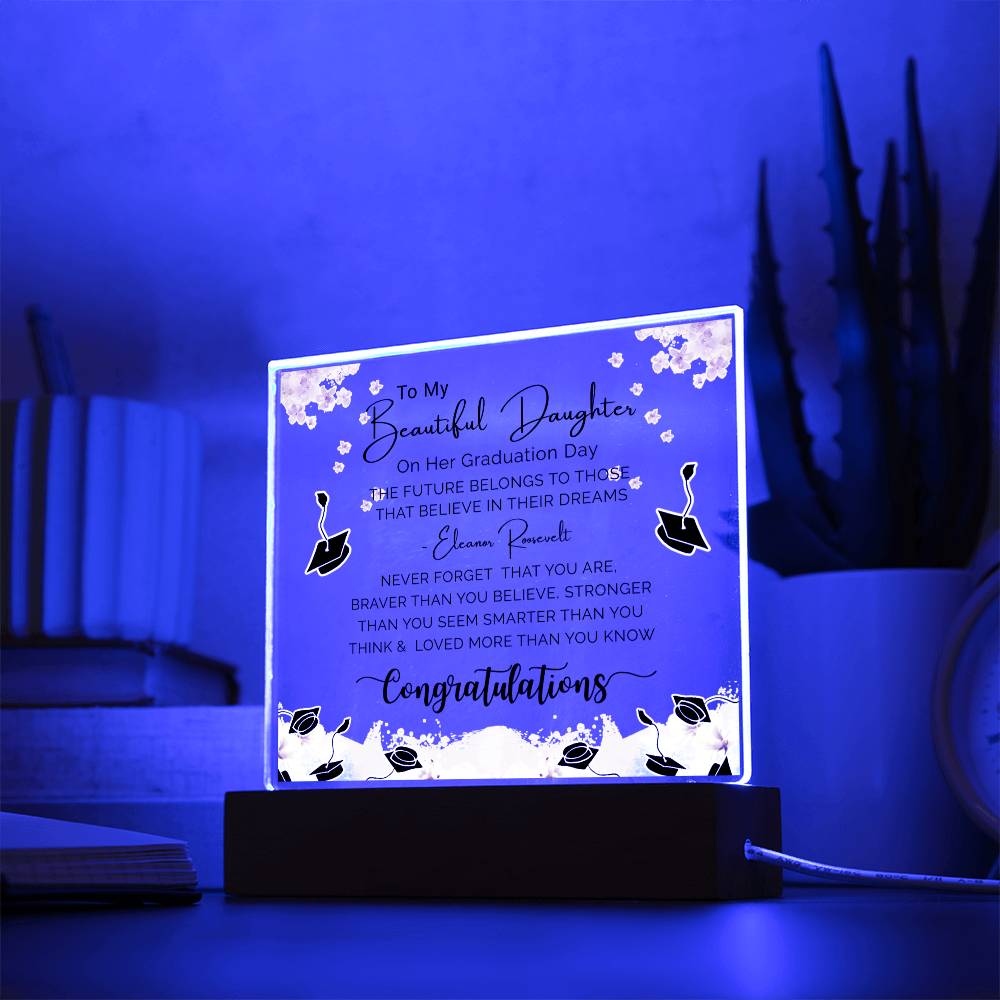 Perfect Graduation Gift - Congratulations - Acrylic Square Plaque