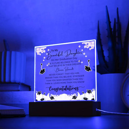 Perfect Graduation Gift - Congratulations - Acrylic Square Plaque