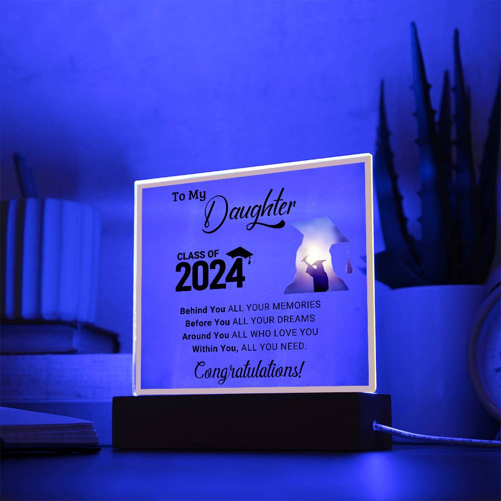 Perfect Graduation Gift - Congratulations - Acrylic Square Plaque