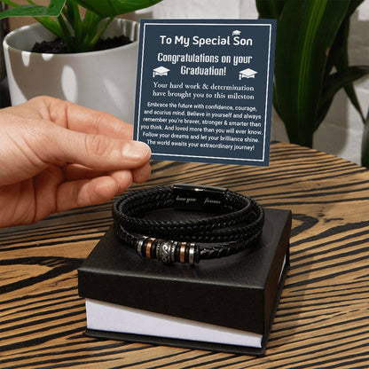 Perfect Graduation Gift - Congratulations - Love You Forever Bracelet