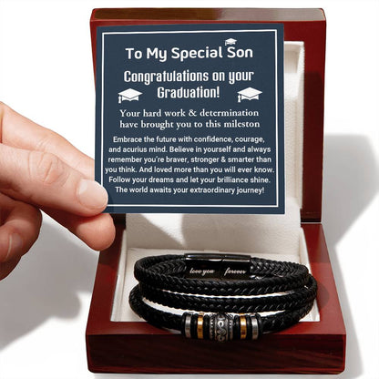 Perfect Graduation Gift - Congratulations - Love You Forever Bracelet