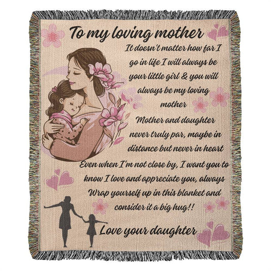 To My Loving Mom Blanket