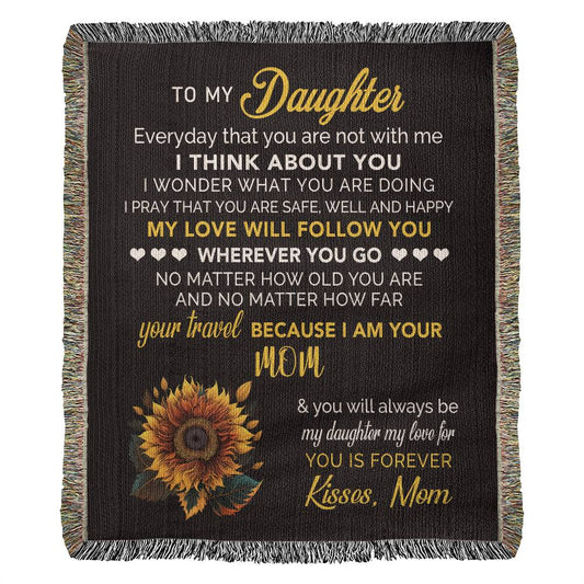 To My Daughter - Heirloom Woven Blanket