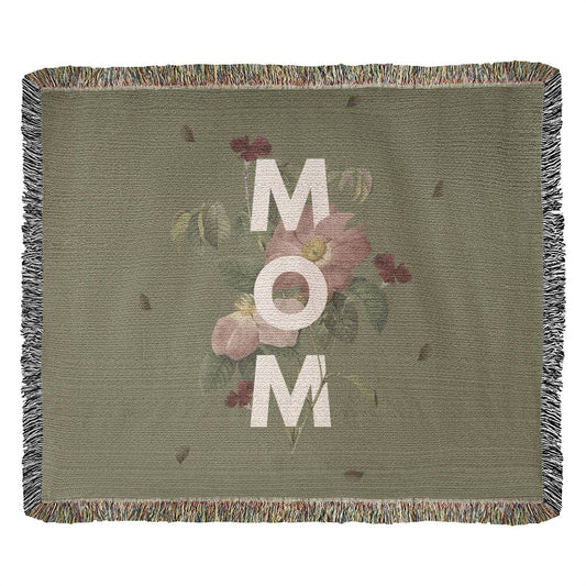 Heirloom Woven Blanket Mom Happy