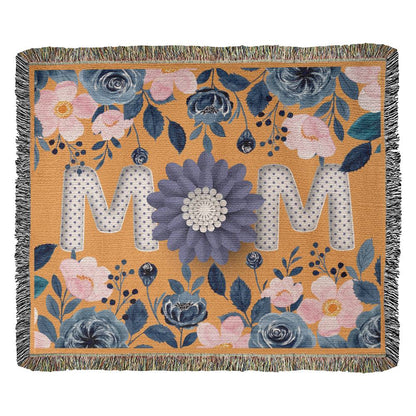 Heirloom Woven Blanket Mom Hope