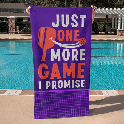 Just One More Game I Promise, Sports Towel