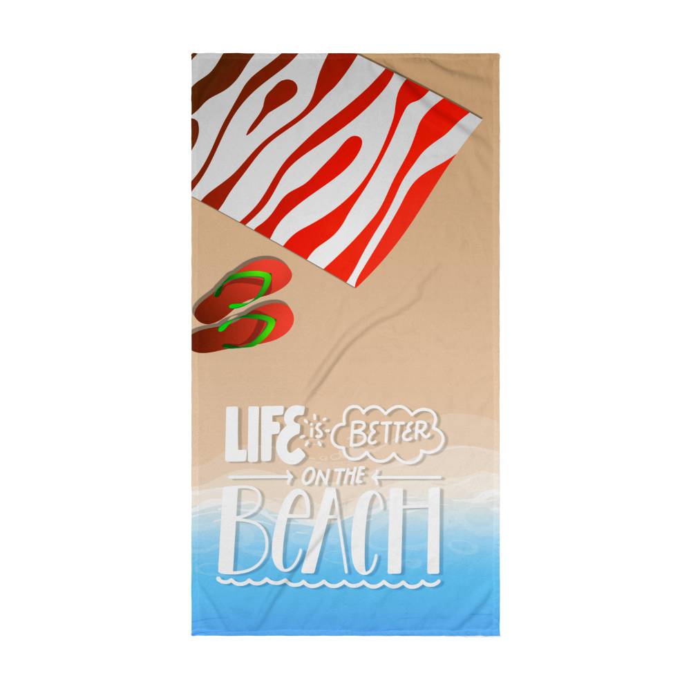 Life is better on the beach-Towel