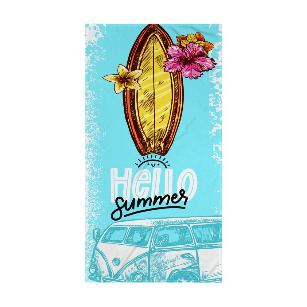 Hello Summer-Vacation-Beach Towel