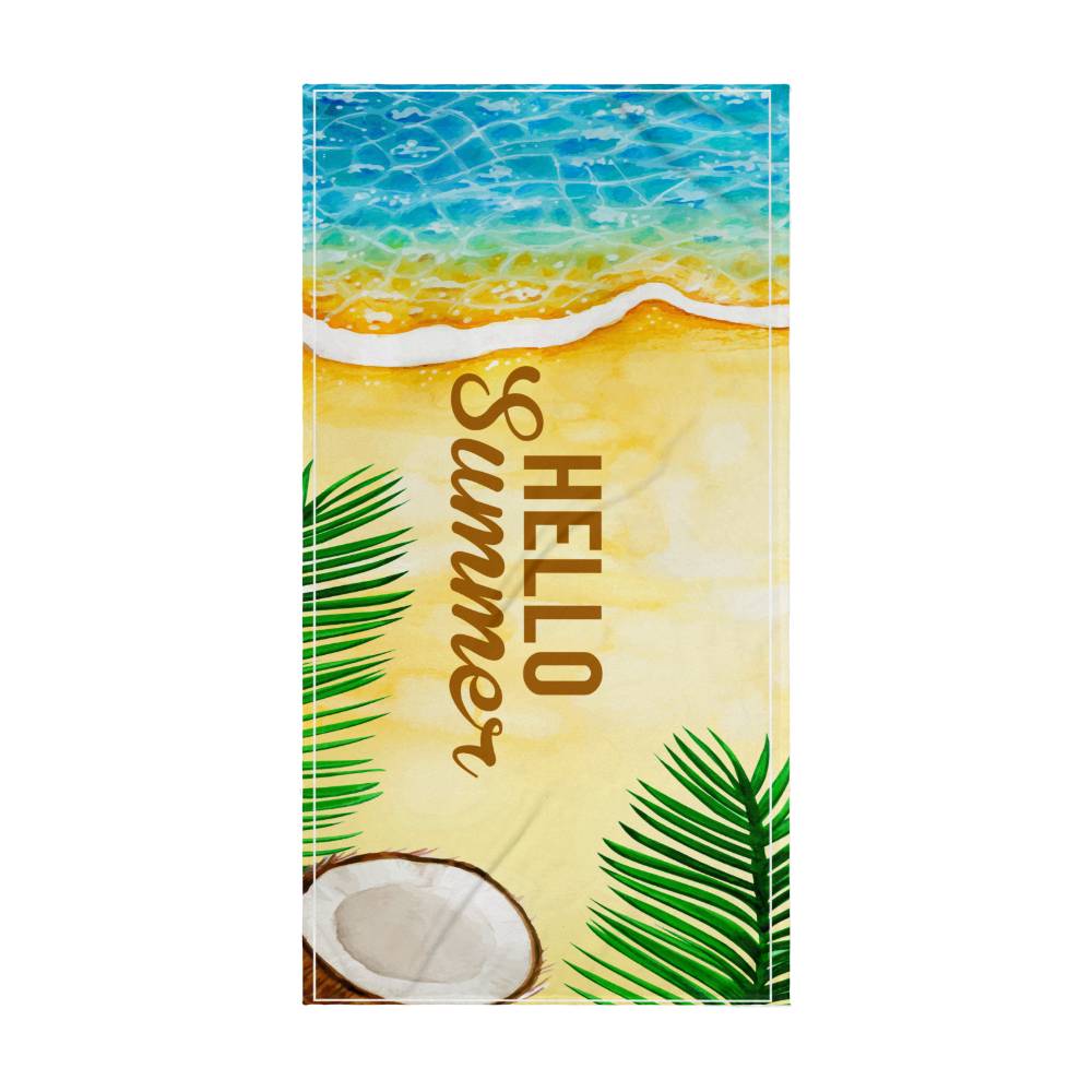 Hello Summer-Sandy Beach-Towel