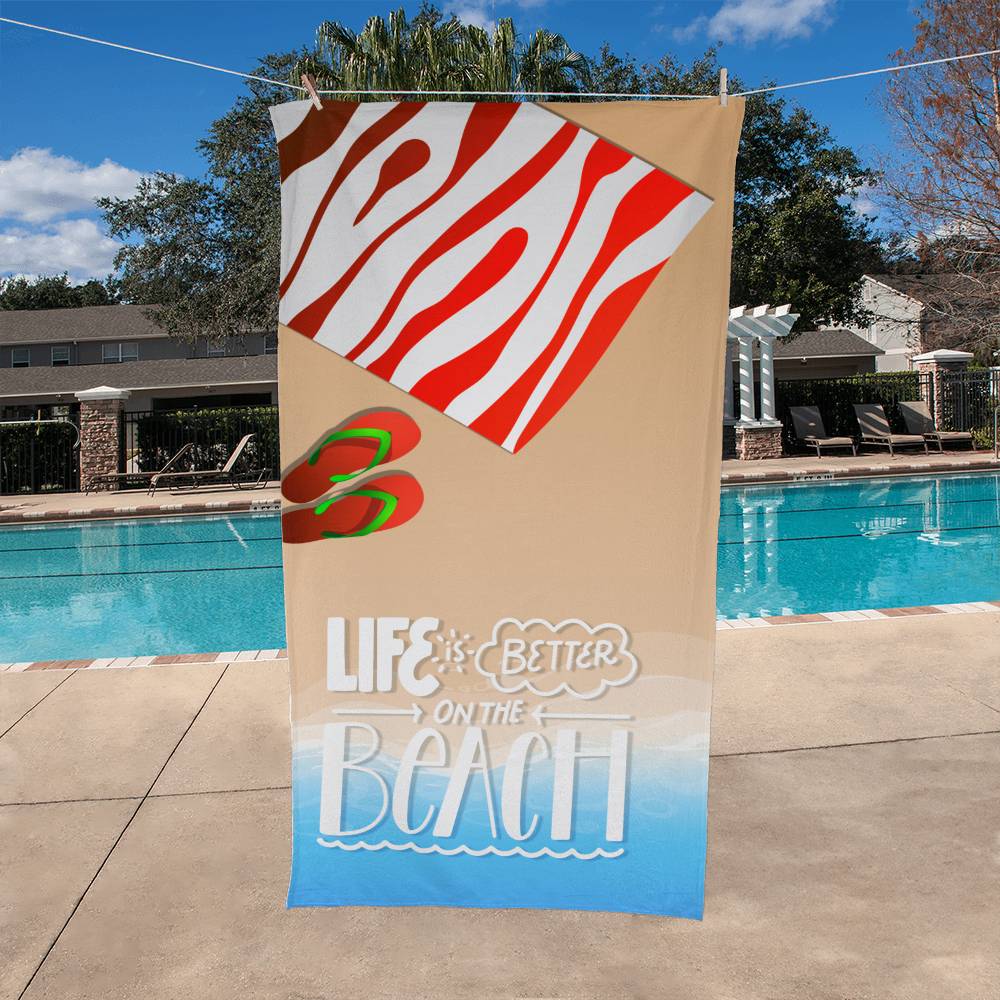 Life is better on the beach-Towel