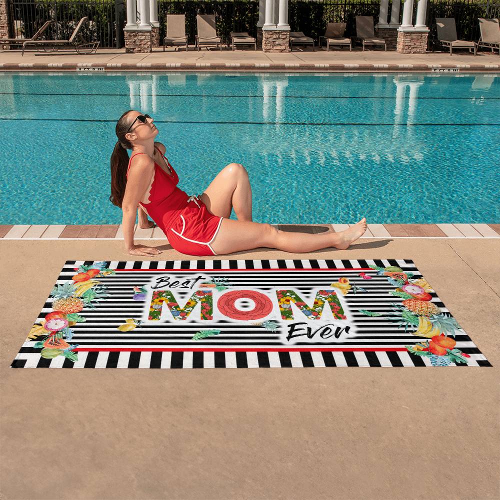 Best Mom Ever-Beach Towel