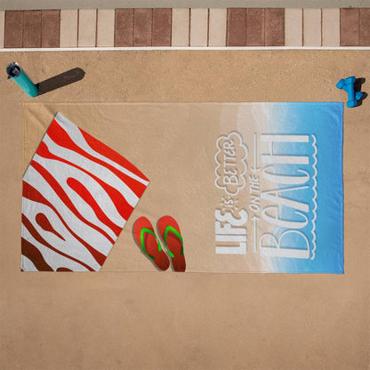 Life is better on the beach-Towel