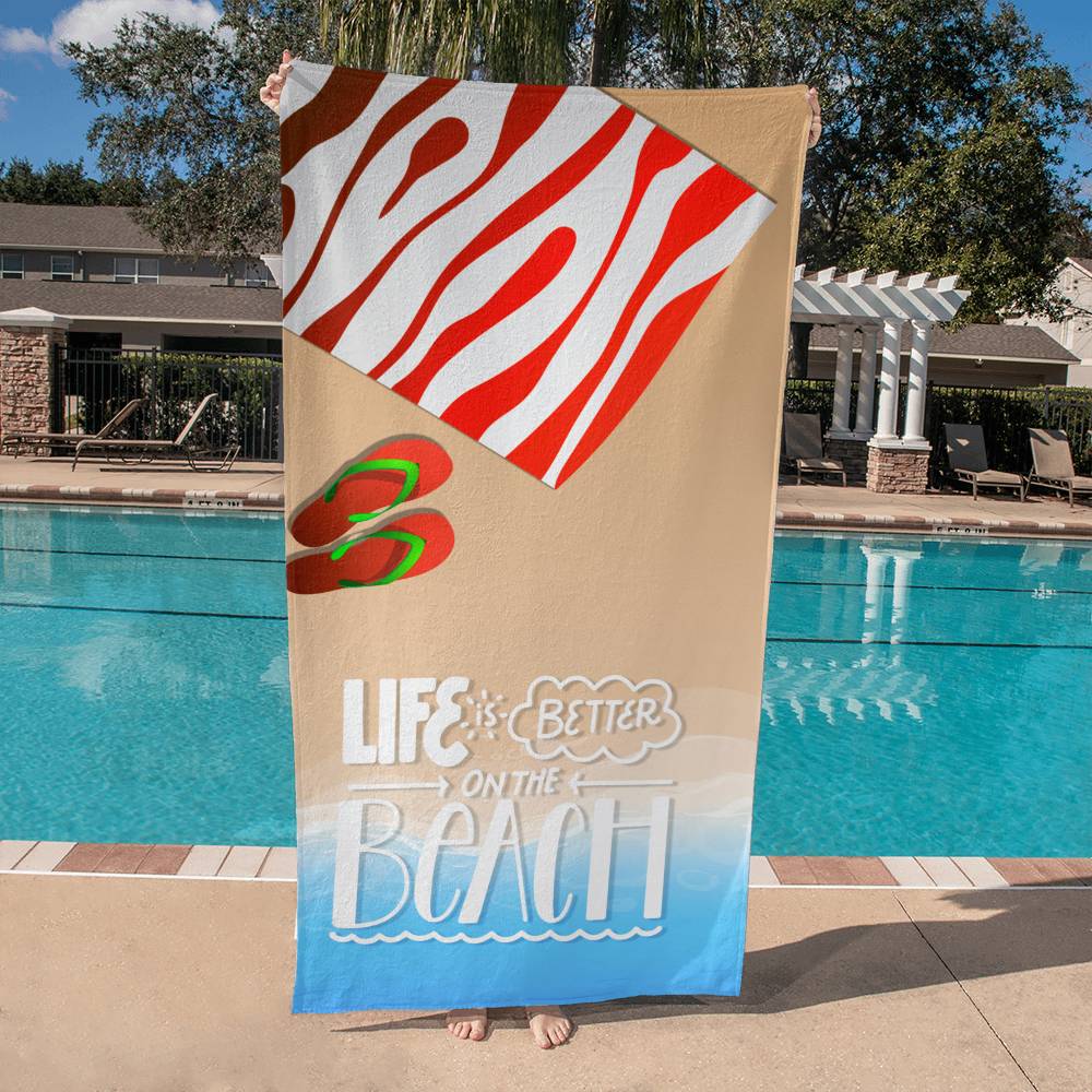 Life is better on the beach-Towel