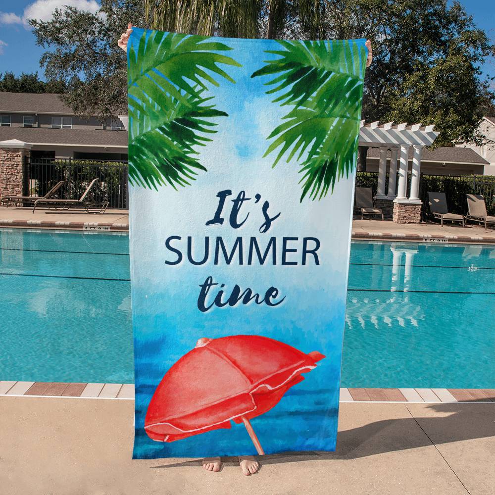 It's Summer Time-Beach Towel