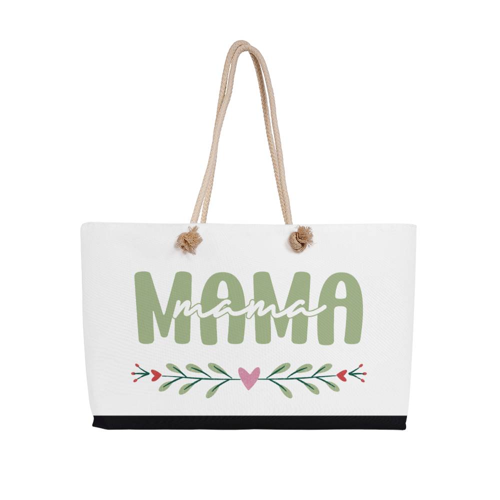 Mama Weekender Tote Bag Black