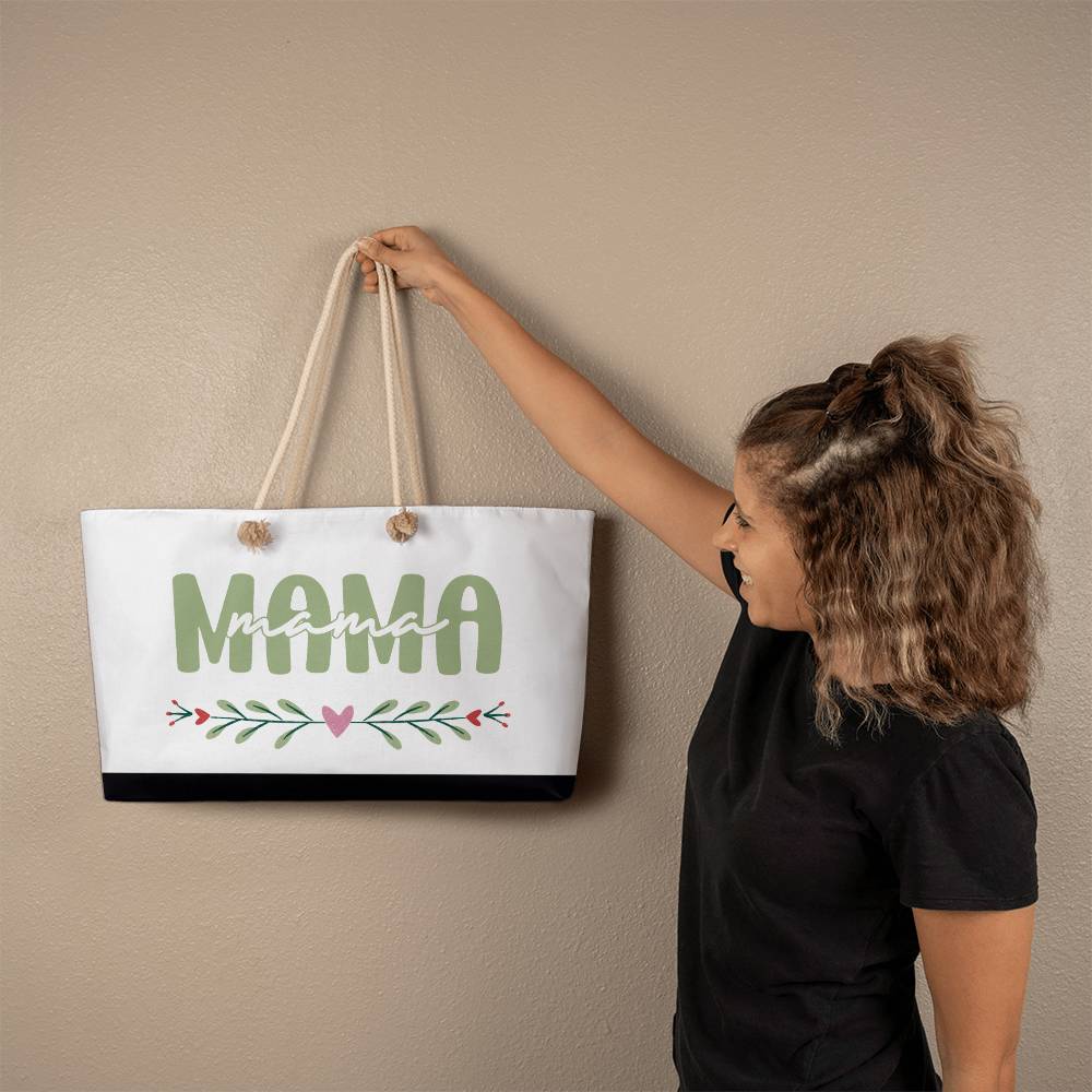 Mama Weekender Tote Bag Black