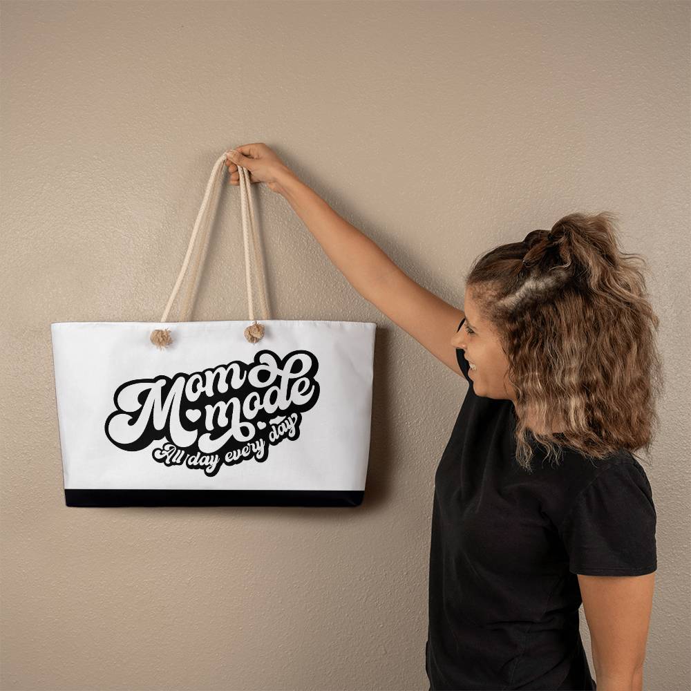 Mom Mode Weekender Tote Bag