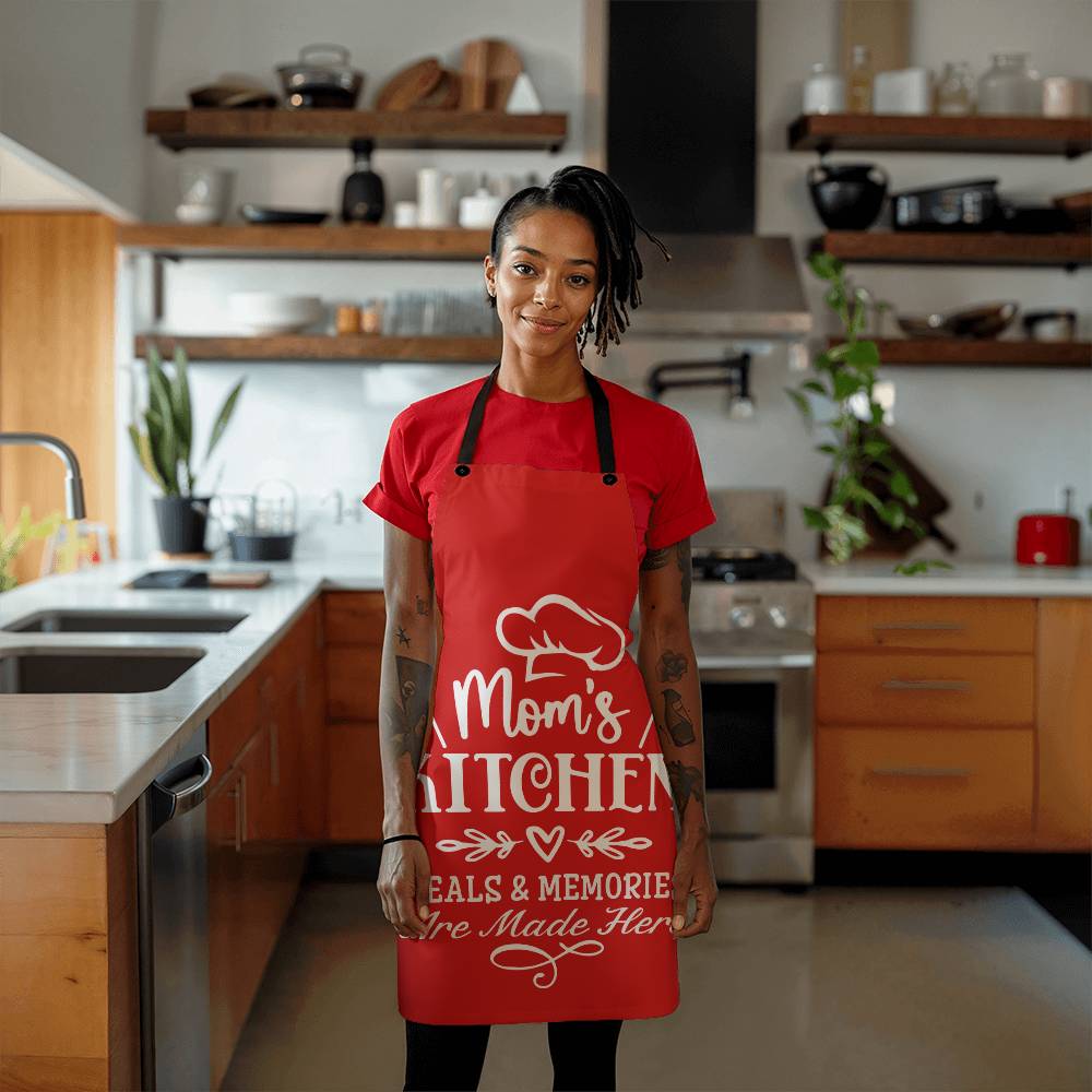 Mom's Kitchen, Meals & Memories Are Made Here, Apron