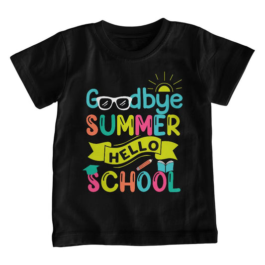 Goodbye Summer Hello School Youth T Shirt