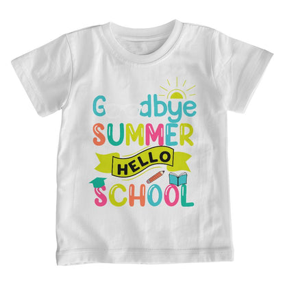 Goodbye Summer Hello School Youth T Shirt