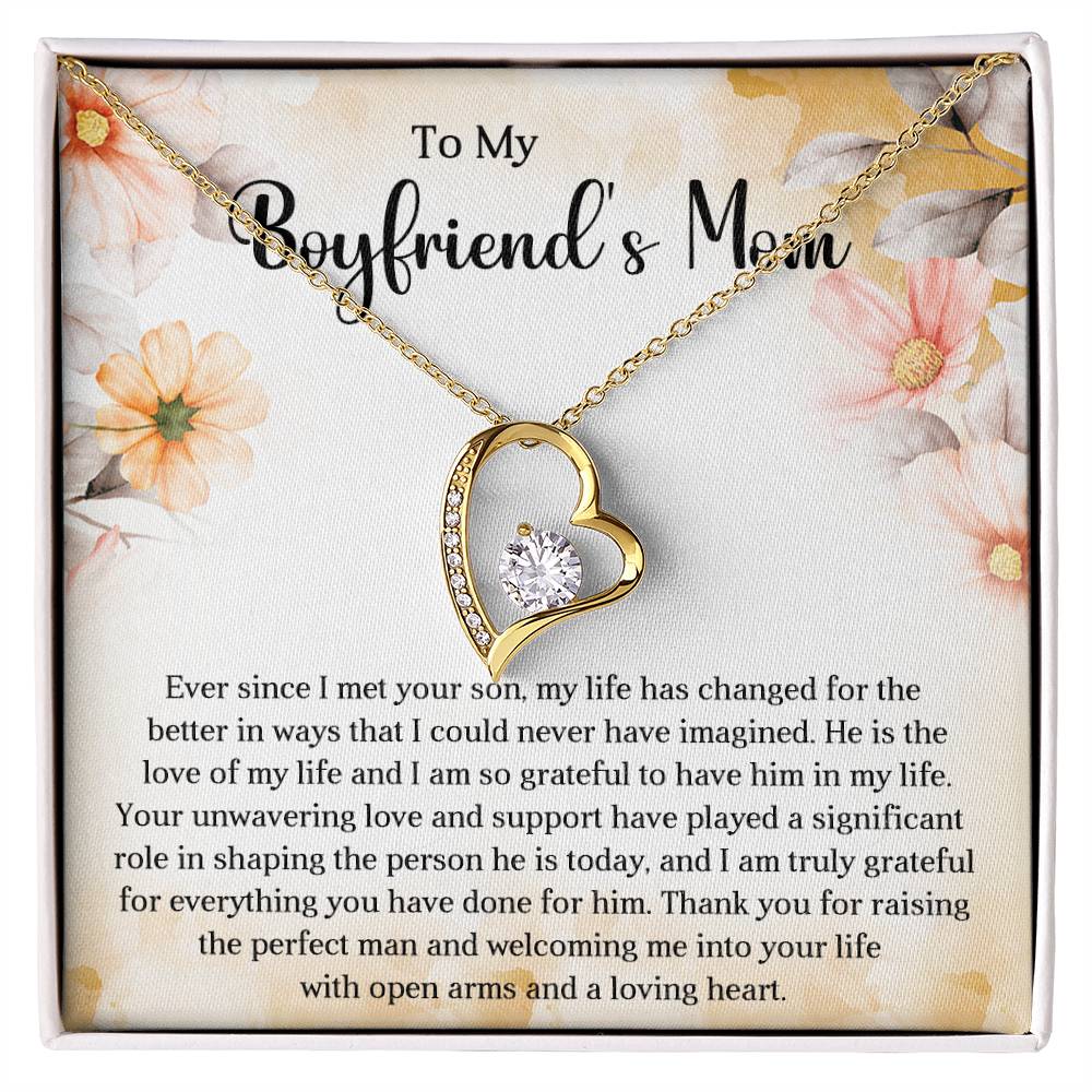 TO MY BOYFRIEND'S MOM - HAPPY MOTHER'S DAY - FOREVER LOVE NECKLACE