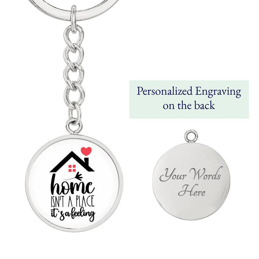 Home Circle Keychain